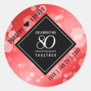 Search for ruby anniversary wedding stickers Elegant