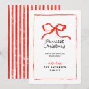 Search for red bow christmas cards Minimal