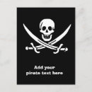 Recherche de drapeaux croisés cartes postales Jolly roger