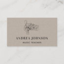 Recherche de notes musicales cartes visite Minimaliste