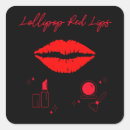 Recherche de bouche ouverte autocollants Lèvres rouges