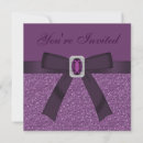 Search for amethyst birthday invitations Glitter