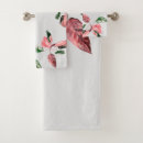 Search for green leaves bath towels Illustration