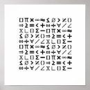 Search for math symbols posters office supplies Algebra