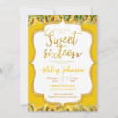 Search for sunflower sweet 16 invitations Yellow