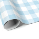 Search for light blue and white gingham wrapping paper Checked