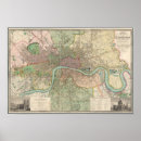 Search for vintage map of london posters Britain