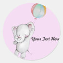 Search for pink and grey elephant stickers Baby girl