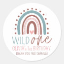 Search for 1st birthday girl stickers Wild one