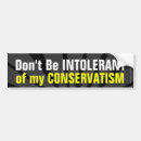 Search for intolerance bumper stickers Conservative