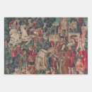 Search for medieval castle wrapping paper Vintage