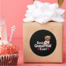 Search for best dog ever stickers Grandfather