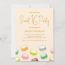 Search for macaroon birthday invitations Sweet