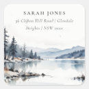 Search for winter lake stickers Watercolor