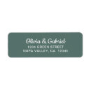 Search for dark green return address labels Stylish