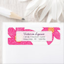 Search for flowering trees return address labels Rustic