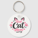Search for pink cat keychains Best cat mom