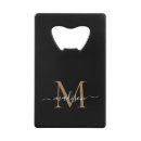 Search for monogrammed bottle openers Black