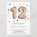 Search for 12th birthday invitations Girly