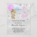 Recherche de ours fille invitations Baby