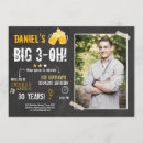 Search for mens 30th birthday invitations Cheers and beers