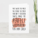 Search for will you be my godparents cards Godfather