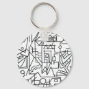 Search for line drawing round keychains Minimalist