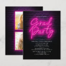 Search for neon graduation invitations High school