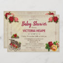 Search for victorian baby shower invitations Floral