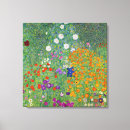 Search for gustav klimt flower garden canvas prints Vintage
