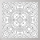 Recherche de mandala floral posters Zendala