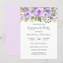 Search for lavender engagement party invitations Flowers