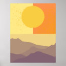 Search for abstract sunset art Mountains