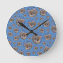 Recherche de chaton mignon horloges Bleu