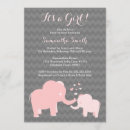 Search for pink elephant baby shower invitations Pink and grey
