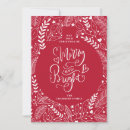 Search for merry and bright christmas cards Red and white