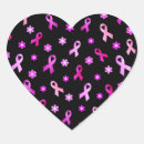 Search for breast cancer heart ribbon stickers Hope