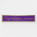 Search for purple and gold graduation banners Retirement