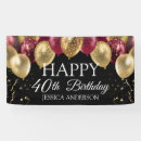 Search for 40th birthday backdrops Black