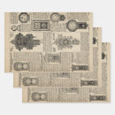 Search for vintage clock wrapping paper Steampunk