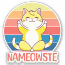 Recherche de pose de yoga autocollants Drôle