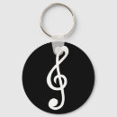 Search for music symbol keychains Treble clef