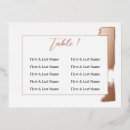Search for table placement Rose gold