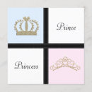 Search for prince or princess gender reveal invitations Baby
