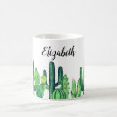 Search for modern cactus mugs Watercolor