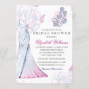 Search for gown bridal shower invitations Floral