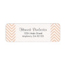 Search for orange chevron return address labels For her