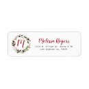 Search for pinecones return address labels Christmas wreath