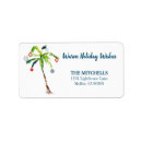 Search for tropical palm tree return address labels Beach