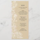 Search for floral wedding menus White